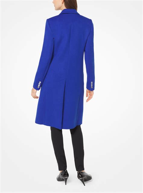 michael kors wool blend officer's coat|michael kors wool winter coats.